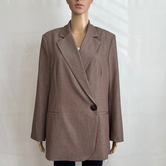 NWT InWear Oversized Naxal Blazer, Americano Brown, Size 6 / 36 - Picture 2 of 11